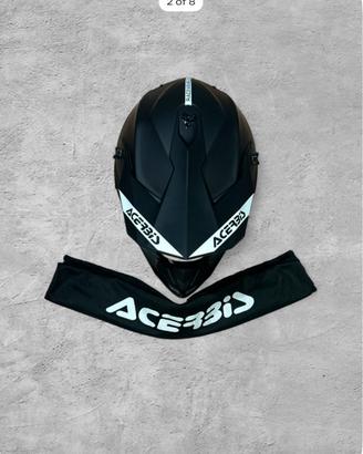 Casco Acerbis motocross-Nero-Taglia M