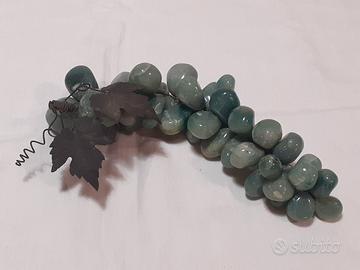 Grappolo di pietre verdi soprammobile vintage