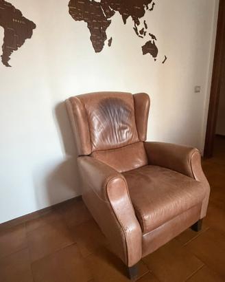 Poltrona in pelle