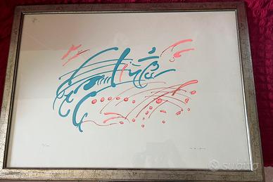 Turcato  giulio litografia quadro