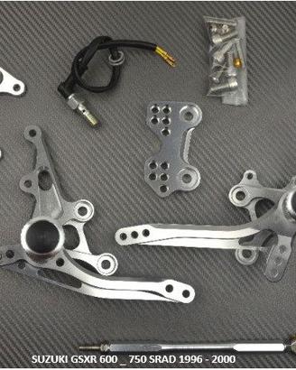 Pedane arretrate SUZUKI GSXR 600 / 750 1996 - 2000