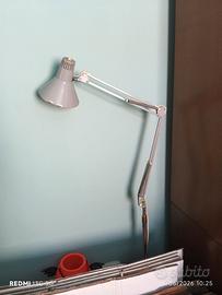 Lampada da scrivania orientabile vintage in metall