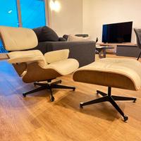 Poltrona E. Lounge Chair CLASSIC - Noce / Crema