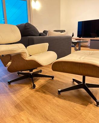 Poltrona E. Lounge Chair CLASSIC - Noce / Crema