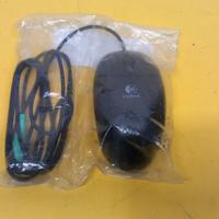 Mouse Logitech PS2 3 tasti con scrolling, NERO, co