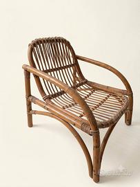 Poltroncina in bambù vintage - anni 70