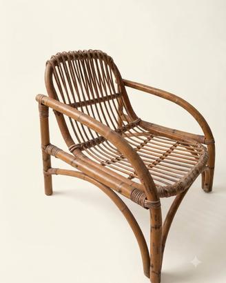 Poltroncina in bambù vintage - anni 70
