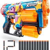 Pistola tipo NERF,XSHOT POPPY PLAYTIME 12 colpi