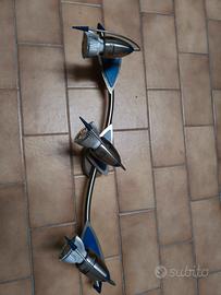 3 faretti a led da parete