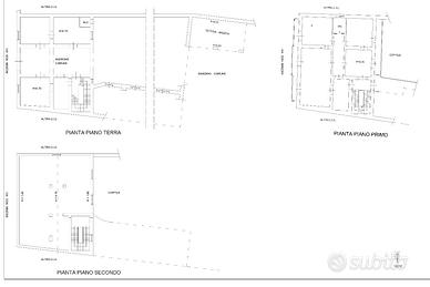 Porzione fabbricato su tre livelli