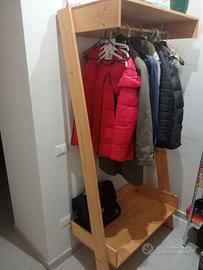 Appendi abiti da ingresso in legno