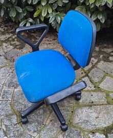 Sedia ufficio girevole seduta braccioli scrivania