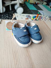 Scarpetta neonato con orsetto blu N°16