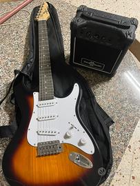 Chitarra elettrica con amplificatore 