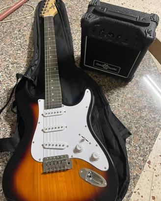 Chitarra elettrica con amplificatore 