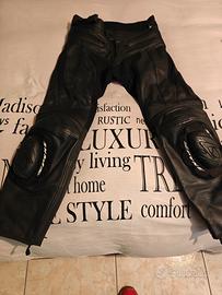 pantaloni pelle moto