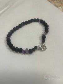 Bracciale unisex pietra lavica