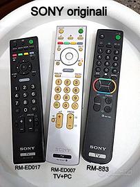 TELECOMANDI ORIGINALI SONY per TELEVISORI o PC