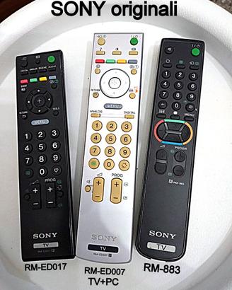 TELECOMANDI ORIGINALI SONY per TELEVISORI o PC
