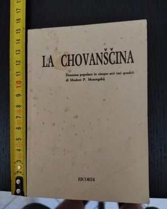 Libretto opera "La Chovanscina" edizione Ricordi