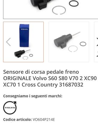 sensore servofreno volvo originale e nuovo