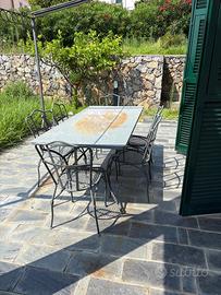 Tavolo da giardino + 6 sedie