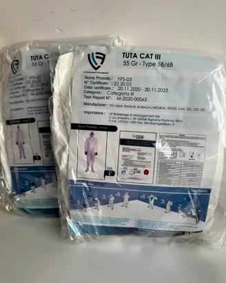 Lotto Tute monouso tg. m, L, xL, xxL