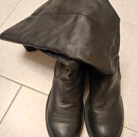 Stivali donna n. 38 vera pelle morbida colore nero