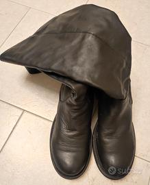 Stivali donna n. 38 vera pelle morbida colore nero