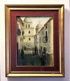 Dipinto a olio su tela Scorcio di San Bartolomeo