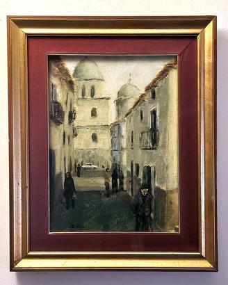 Dipinto a olio su tela Scorcio di San Bartolomeo