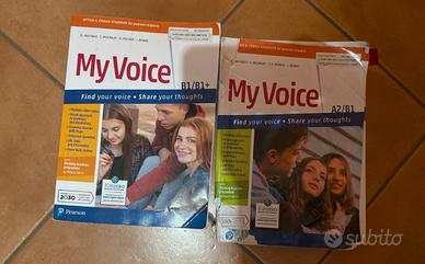 coppia libri inglese My voice Pearson(A2/B1)&B1/B1