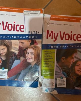 coppia libri inglese My voice Pearson(A2/B1)&B1/B1
