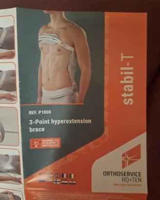 busto iperestensore a tre punti taglia L, STABIL-T