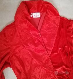 Vestagli rossa da donna in ciniglia leggera