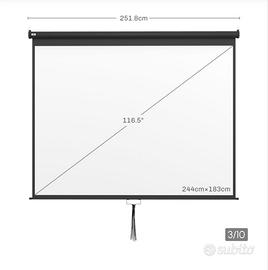 telo proiettore homcom