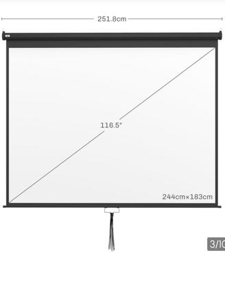 telo proiettore homcom