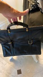 Borsa da lavoro porta Pc in pelle nera