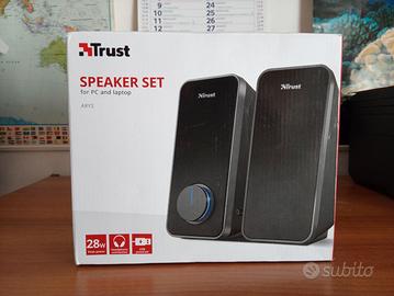 Trust diffusori Speaker Set Pc e Laptop ARYS nuovo
