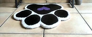 tappeto tufting zampa cane gatto