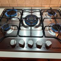 Piano  cottura  in  acciaio  Telefunken   5 fuochi