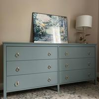 Ikea koppang fatta a mano azzurra