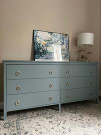 Ikea koppang fatta a mano azzurra