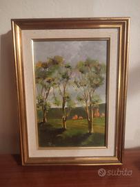 dipinto di Pastorin, olio su tela. Autunno 