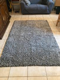 Tappeto grigio pelo lungo 5cm