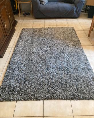 Tappeto grigio pelo lungo 5cm