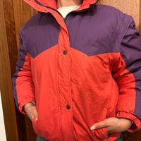 Giacca da neve vintage vera piuma d'oca