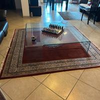 Tavolo soggior vetro curvato FIAM L126 P126 H30