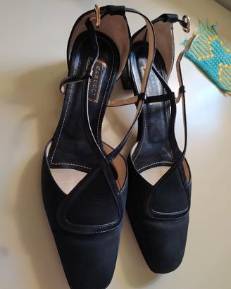 Chanel camoscio blu 37 e mezzo Carucci Roma
