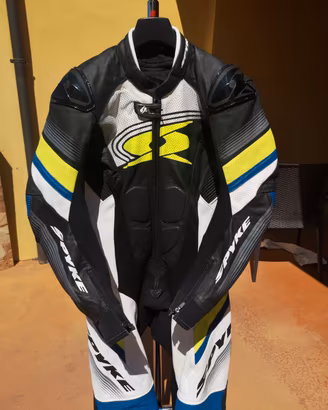 tuta moto 48 spyke intera in pelle
